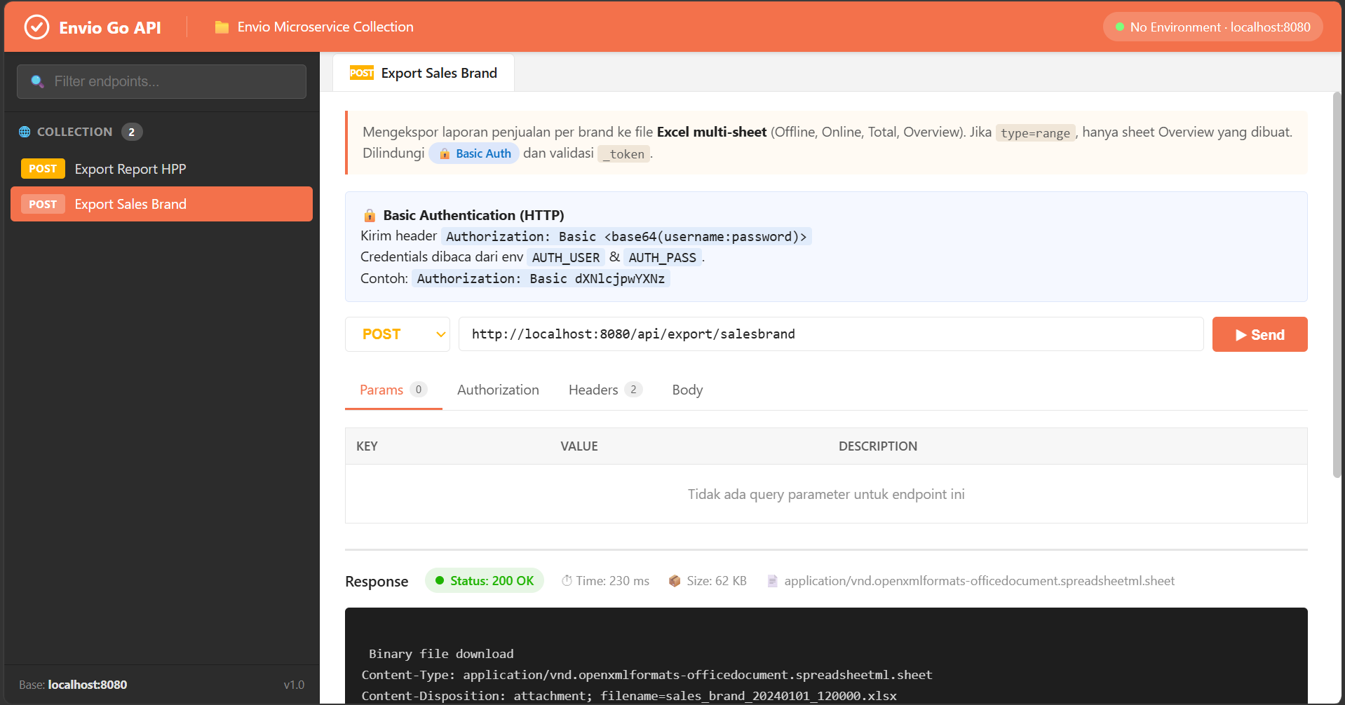 Envio Go Microservice